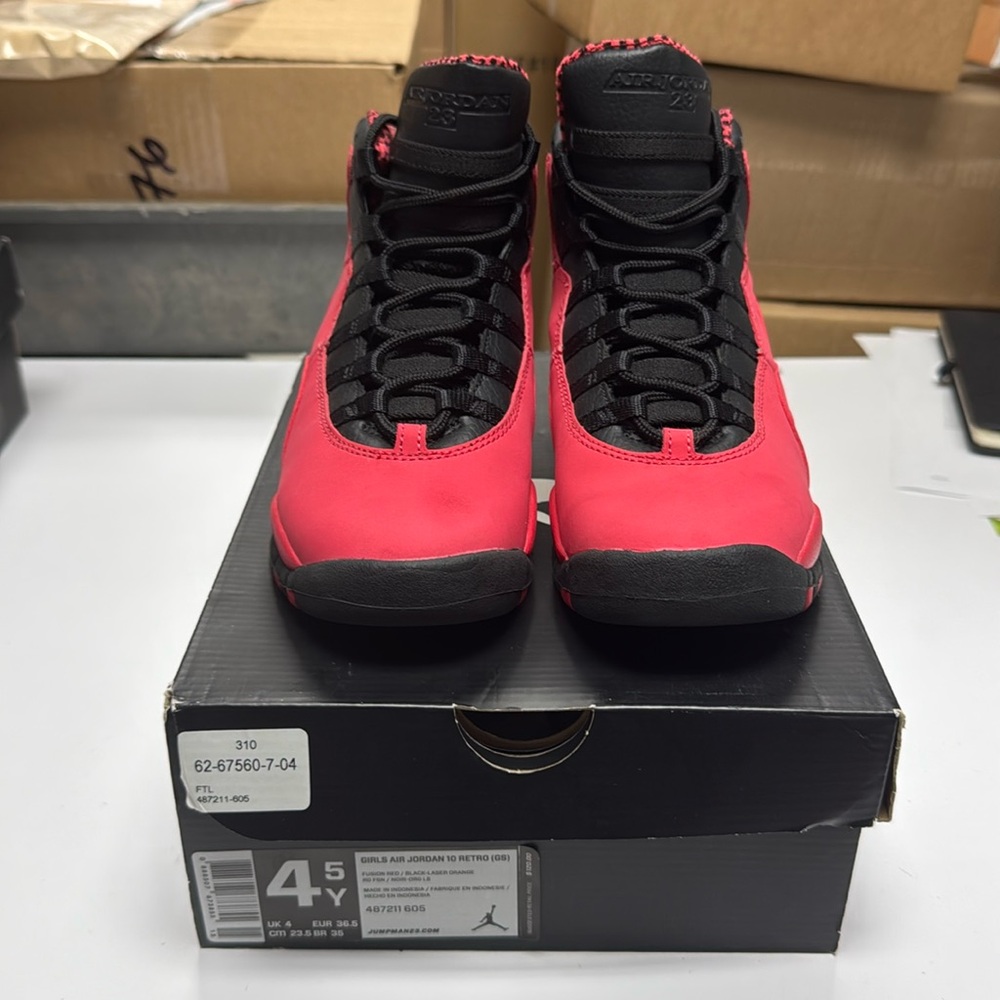 Jordan 10 Fusion Red size 4.5y